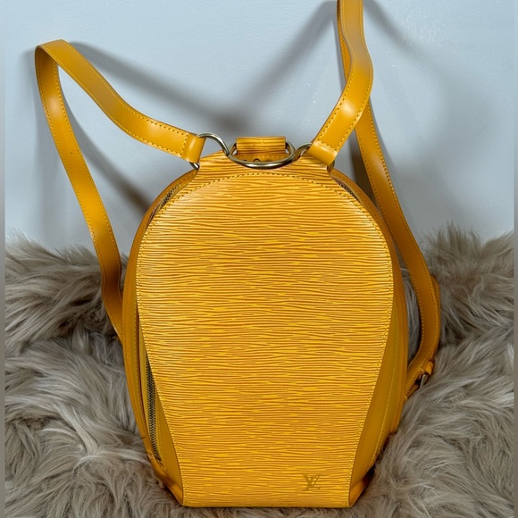 Authentic Louis Vuitton Epi Mabillon Backpack with Yellow Purple - Picture 1 of 11